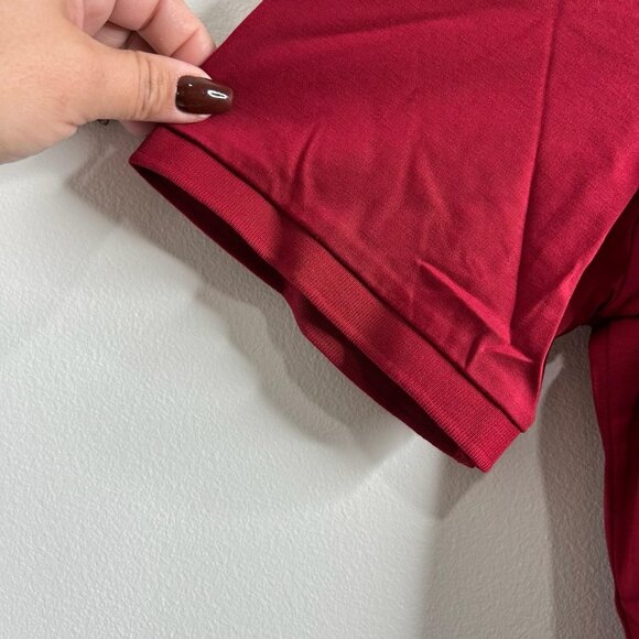 Polo Ralph Lauren Polo Shirt Mens Large Red Classic Fit Embroidered Flesh Pony - Picture 4 of 10